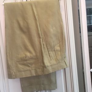 Tan Linen Slack, Made in Italy Sz 42 by Idea Uomo